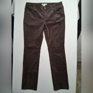 Michael Kors Women's Brown Corduroy Wide-Leg Jeans